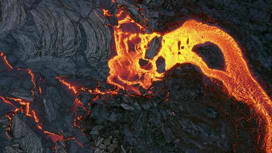 熔岩，火山，喷发，玄武岩