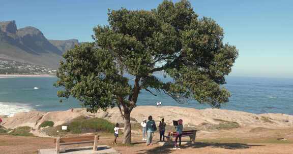 沿着沿海地区拍摄南非开普敦