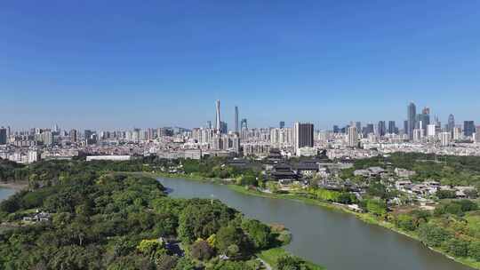 广州海珠区海珠湖广州大景航拍