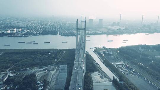 闵浦大桥航拍
