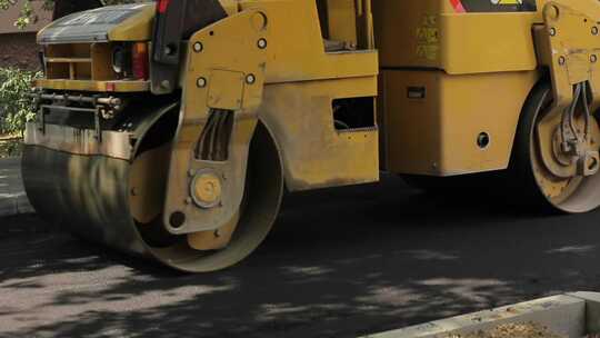 铺路、沥青、道路、压路机