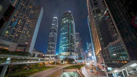 香港地标城市建筑夜景合集