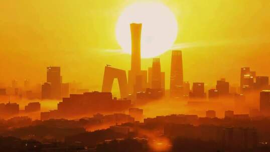 北京日出地平线首都朝阳