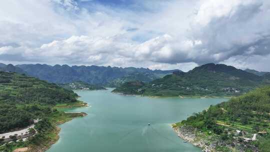 航拍贵州万峰湖战略水资源储备