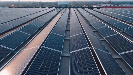 光伏 太阳能  太阳能发电 电池板 碳中和视频素材模板下载
