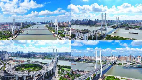南浦大桥 各角度5分多钟 用于宣传片 不错