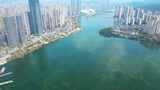 4K 长沙地标梅溪湖CBD航拍  9高清在线视频素材下载