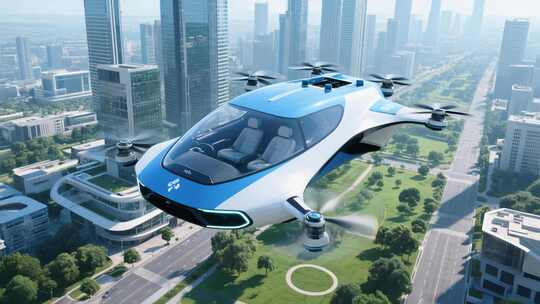 低空经济城市空中的士未来绿色低碳出行方式