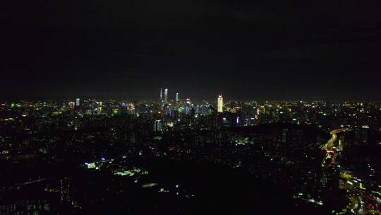 2022广州天河燕塘珠江新城夜景视频素材模板下载