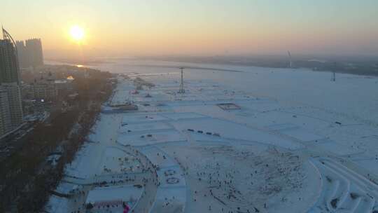 黑龙江哈尔滨松花江冰雪嘉年华