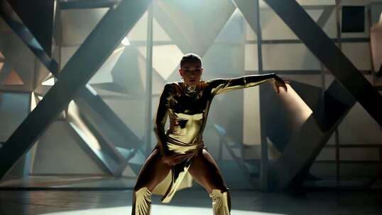 女性舞者舞台舞蹈表演