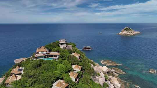 泰国龟岛Koh Tao海岛自然风光航拍