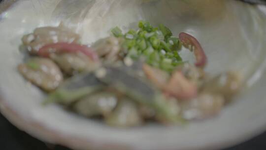 河蚌蚌肉美食LOG视频素材