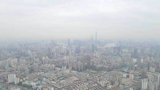 上海长宁区全景4K航拍