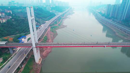 重庆嘉陵江城市建筑桥梁
