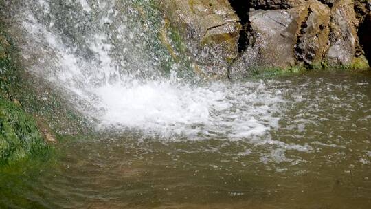 溪流升格慢镜头特写水的流动