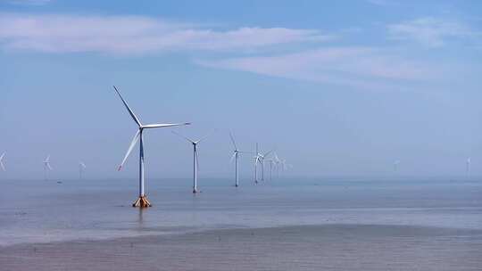 海上风能风力发电场风车