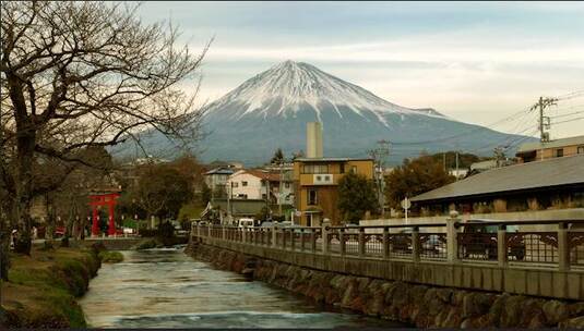 富士山下视频素材模板下载