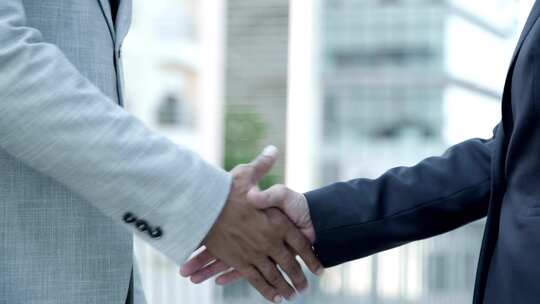 金融握手 成功商人握手 携手 商务合作视频素材模板下载