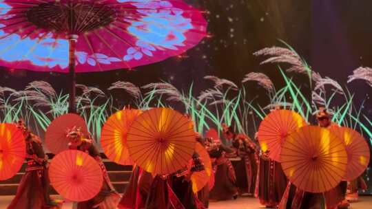 少数民族舞台舞蹈表演