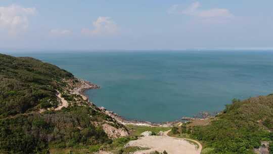 广东汕头航拍南澳岛海滩风景