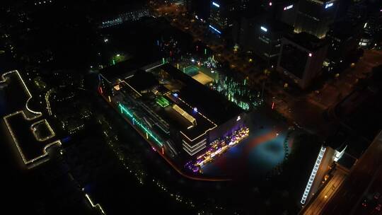 上海宋城4K航拍实拍素材视频素材模板下载