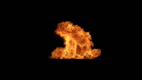 4k爆炸生成的多种火焰效果背景视频素材5