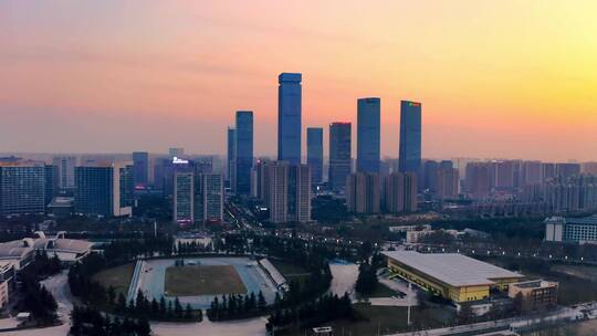 西安高新区绿地中心夜景