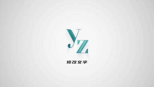 4K三维立体描边logo展示