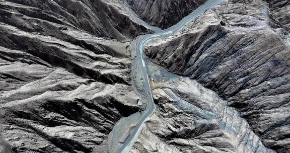 帕米尔高原千年古道塔莎古道山脉峡谷戈壁滩