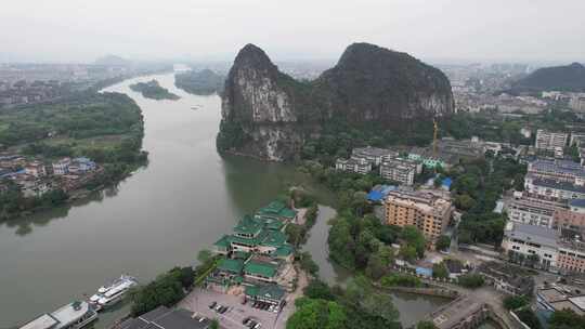 广西桂林南溪山4A景区航拍