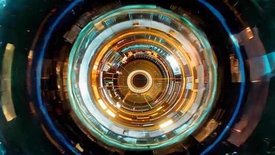 4k科技感隧道时空穿梭