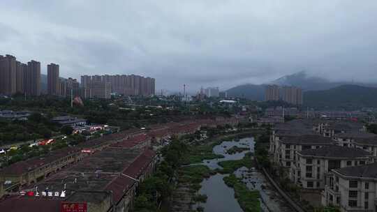 福建连江县潘渡镇的雨后景色