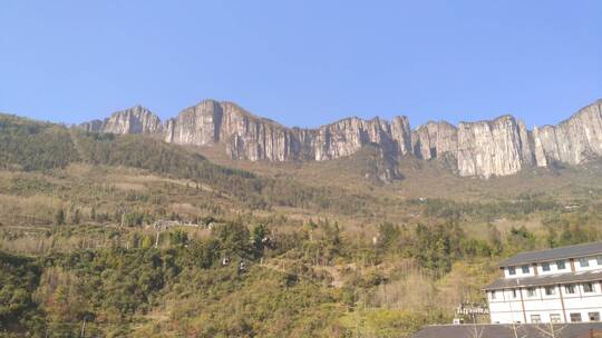 湖北省5A景区恩施大峡谷风景大地山川