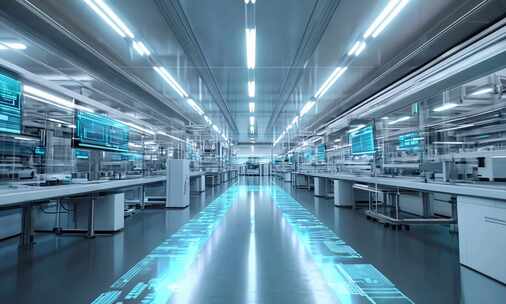 科技感现代化实验室内部