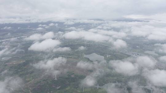 高清4K云海航拍山区森林风光风景素材空镜