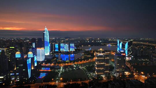 绍兴市迪荡新城夜景