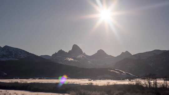 Grand Teton，山脉，美国，国家