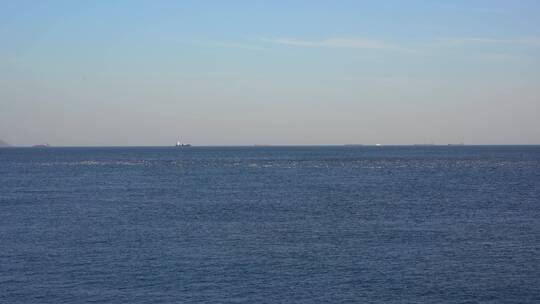 航拍户外海岸线海洋海景