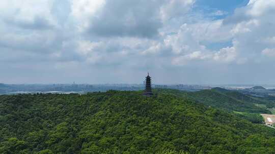 香山 聆风塔 香山航拍