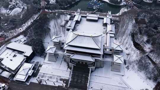 西安大唐芙蓉园雪景