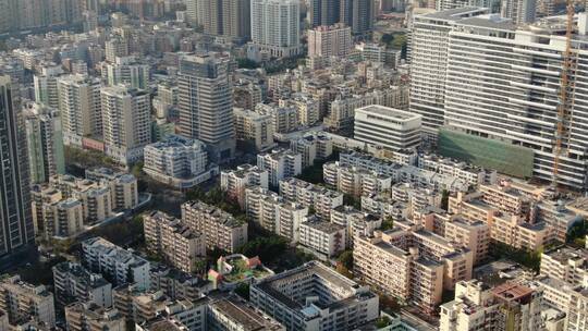 震撼大气城市街道小区景观深圳住宅航拍4k