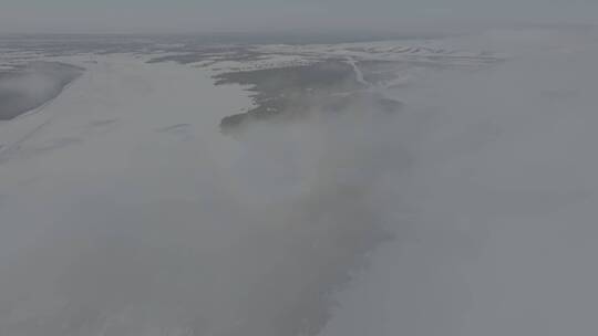 冬天云下的呼伦贝尔大雪原4k60p 御3
