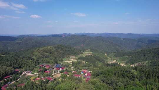 祖国大好河山青山绿水河流航拍