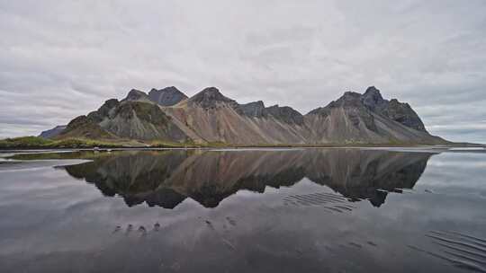 维斯特拉霍恩，山，冰岛，湖