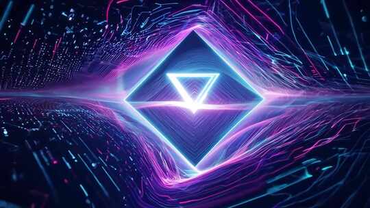 酷炫菱形隧道式3D科技感特效动画