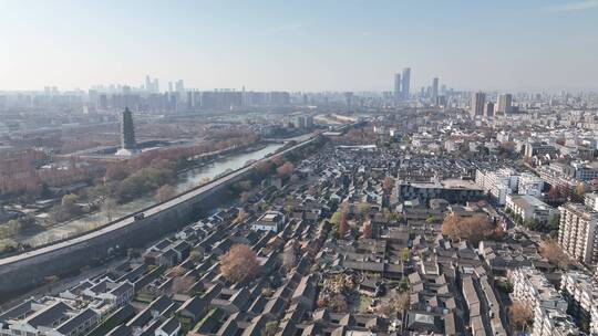 南京老门头建筑群南京城墙大报恩寺河西金鹰