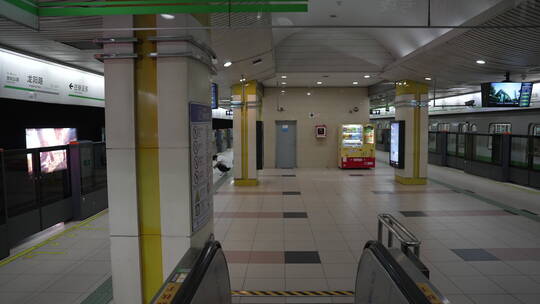 龙阳路地铁站视频素材模板下载