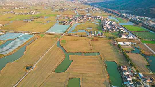 乡村房屋农村土地4K航拍