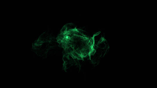 绿色魔法中的大量烟雾魔法特效合材 (12)